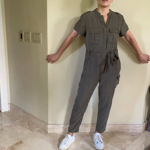 Velvet Heart Pants - Velvet heart army green jumpsuit